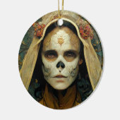 Hout Witch 1 Fantasy Keramisch Ornament (Links)