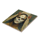 Hout Witch 1 Fantasy Tegeltje (Zijkant)