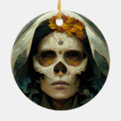 Hout Witch 2 Fantasy Keramisch Ornament (Achterkant)