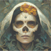 Hout Witch 2 Fantasy Sticker (Voorkant)