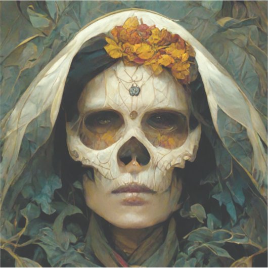 Hout Witch 2 Fantasy Sticker (Voorkant)