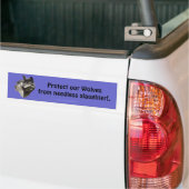 Hout Wolf Conservation Bumpersticker (Op Truck)