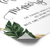 Houtachtig tropisch gebladerte 'in liefdevolle her poster (Hoek)