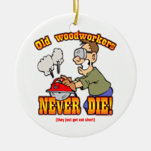 Houtarbeiders Keramisch Ornament