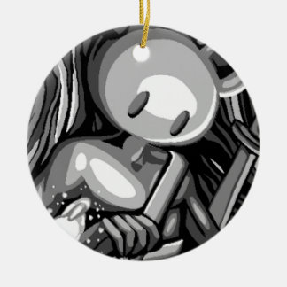 Houtbeer Keramisch Ornament