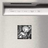 Houtbeer magneet (Insitu (Vaatwasser))