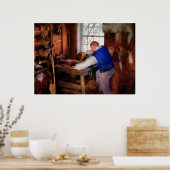 Houtbewerker - De meester timmerman Poster (Keuken)
