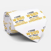 Houtbewerker Funny Gift I Draai Wood Stropdas (Opgerold)