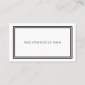 Houtbewerker Gereedschap Timmerman Handyman Busine Visitekaartje (Achterkant)