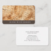 Houtbewerker Hout Visitekaartje (Voorkant / Achterkant)