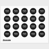 Houtbewerker Houtbewerking Houtgeschenk Idee Ronde Sticker (Vel)