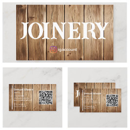 Houtbewerkers Joinery Sjablonen Visitekaartje