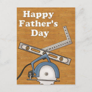 Houtbewerking/Gereedschap D1 - Happy Vaderdag Briefkaart