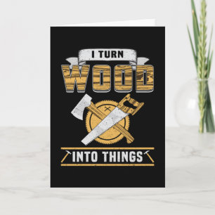 Houtbewerking Houtbewerker Houttimmerman Cadeau Id Kaart