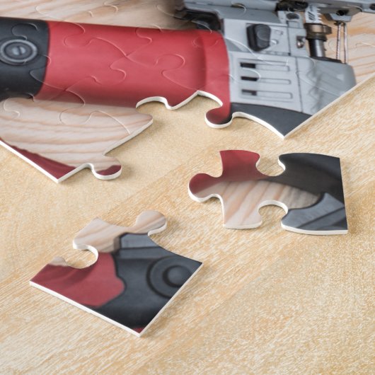 Houtbewerking Legpuzzel I timmerwerk Power Tools (Zijkant)