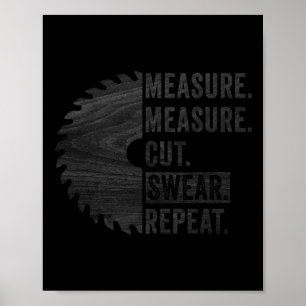 Houtbewerking Papa Maatregel Snijzweer Handyman Va Poster