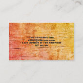 houtbewerkingscarpentry visitekaartje (Achterkant)