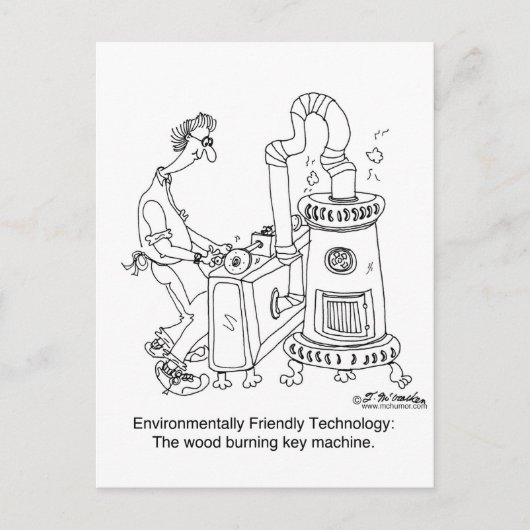 Houtbrandsleutel Briefkaart (Voorkant)