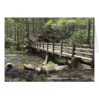 Houtbrug in Cades Cove