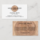 houtconstructie meubelconstructie visitekaartje (Voorkant / Achterkant)