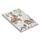 Houtdiersoorten Kerstmis noords Notitieboek (Rechterzijde)