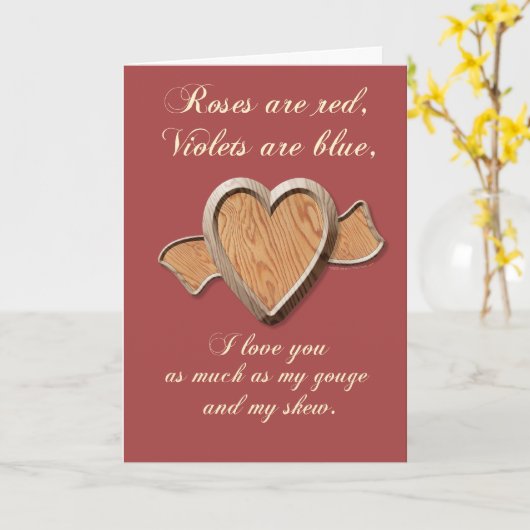 Houtdraaier Houten Hart Kaart Sjabloon