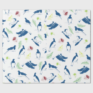 Houtduif Kereru Patroon Cadeaupapier