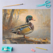 Houteend olieverfschilderij Decoupage Tissuepapier (Craft)