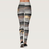 houtelegante leggings gekleurd als feestelijk mode (Achterkant)