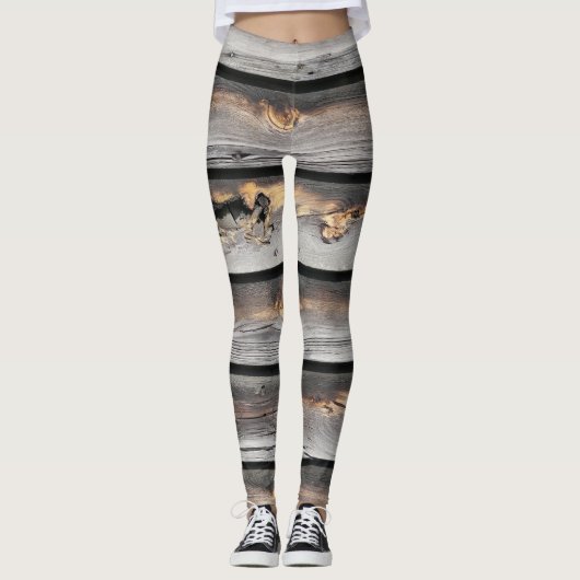 houtelegante leggings gekleurd als feestelijk mode (Voorkant)