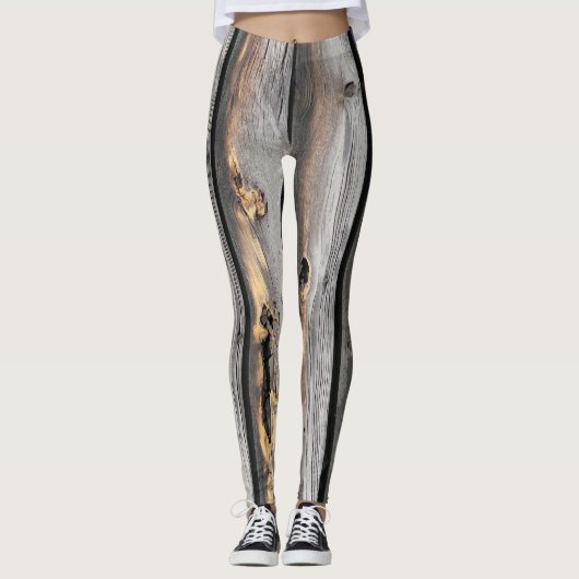 houtelegante leggings gekleurd als feestelijk mode (Voorkant)