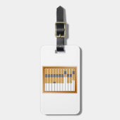 Houten Abacus Classic Tellen Tool Bagagelabel (Voorkant verticaal)