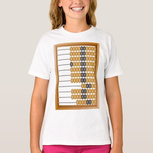  Houten Abacus Classic Tellen Tool T-shirt (Voorkant)
