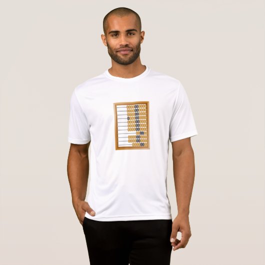 Houten Abacus Classic Tellen Tool T-shirt (Voorkant volledig)