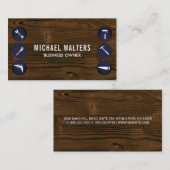 houten achtergrond | Hardwaretools Visitekaartje (Voorkant / Achterkant)