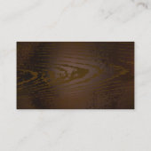 Houten achtergrond met mechanische zeepaard contactkaartje (Achterkant)