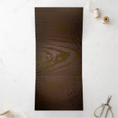 Houten achtergrond met mechanische zeepaard drieluik aankondiging (Binnen)