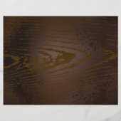 Houten achtergrond met mechanische zeepaard flyer (Achterkant)