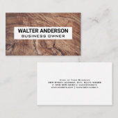 Houten Achtergrond Visitekaartje (Voorkant / Achterkant)