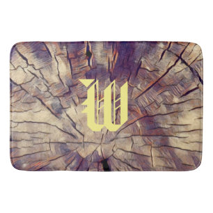 houten boomstam badmat