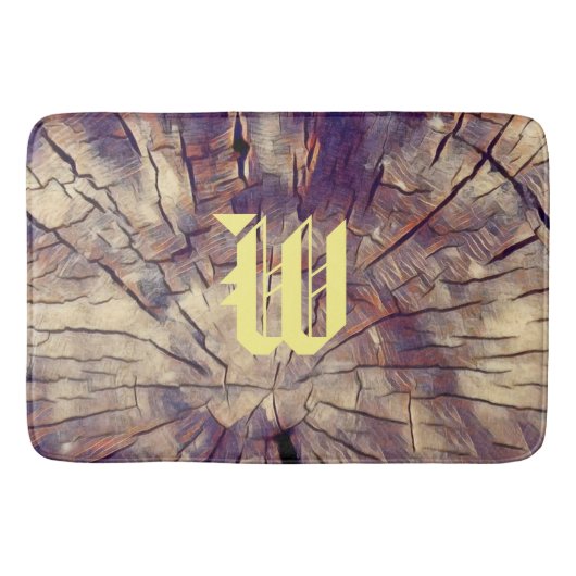 houten boomstam badmat (Voorkant)