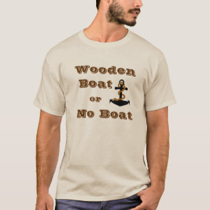 Houten Boot of Geen T-shirt van de Boot