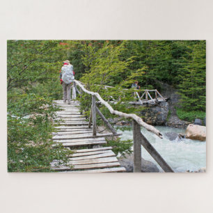Houten brug, Patagonia, Chili Legpuzzel