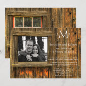 Houten Bruiloft 5 Jaar Kaart (Voorkant / Achterkant)
