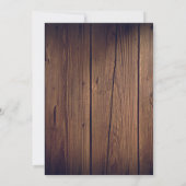 Houten Bruiloft Uitnodiging Persoonlijke Tekst Wij (Achterkant)