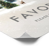 Houten Bruilofts Favor Poster Bord (Hoek)