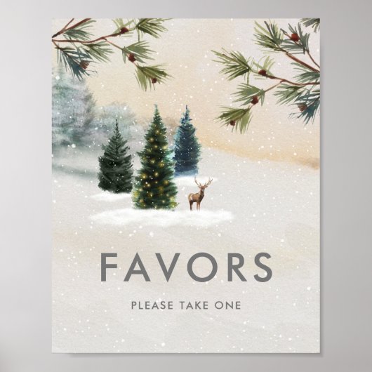 Houten Bruilofts Favor Poster Bord (Voorkant)