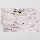 Houten certificaat van witte berkenboom rustiek ca (Voorkant / Achterkant)