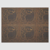 Houten cirkelbomen Decoupage Tissuepapier (Voorkant)