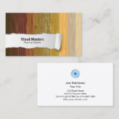 Houten Comités Vloeren Visitekaartje (Voorkant / Achterkant)
